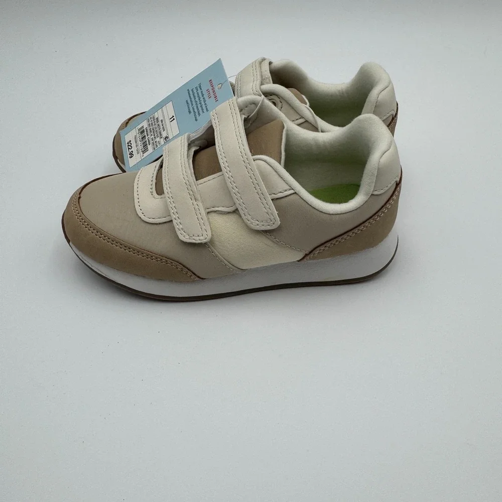 NWT Cat & Jack Charlie Retro Sneakers Toddler 11T Tan Colorblock